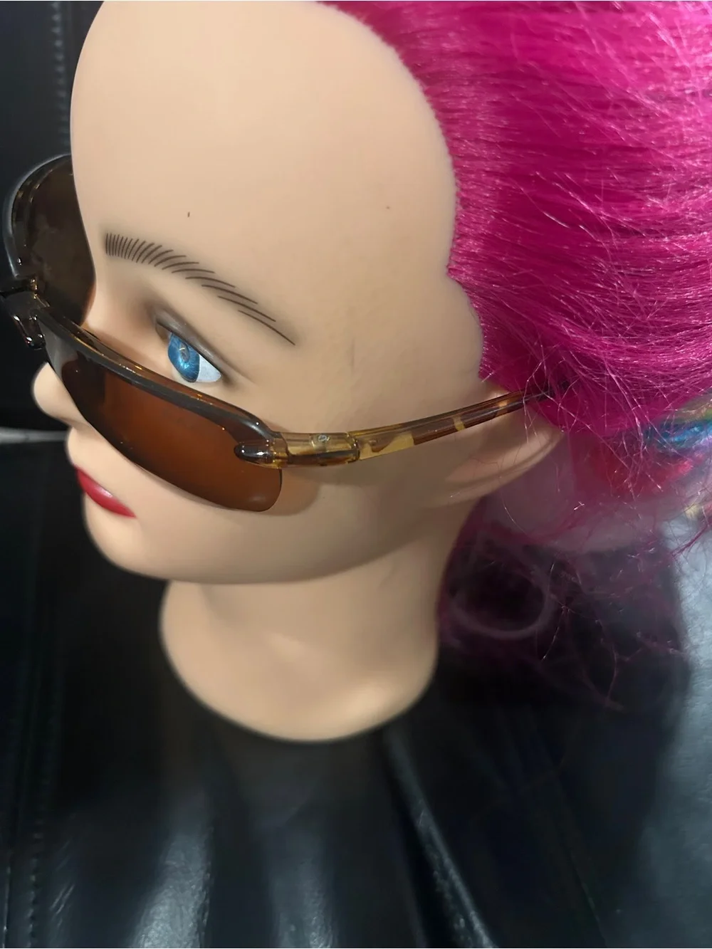 Brown Tinted Rimless Sunglasses - Women Accessories